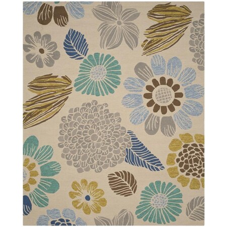 Safavieh 4 x 6 ft. Four Seasons Hand Hooked Small Rectangle Area RugGrey FRS391B-4